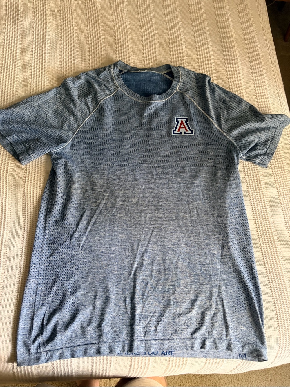 Lululemon, University of Arizona Blue Performance T-Shirt